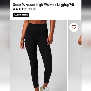 Fabletics PureLuxe Black Leggings